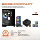 Gameagle Edge Compact 3 Argb Fanlı Gamer Pc Kasası 750W 80+ Plus Bronz Powerlı Sıvı Soğutmalı (Siyah)