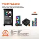 Gameagle Tornado 5 Argb Fanlı Gamer Bilgisayar Kasası 750W 80+ Plus Bronz Powerlı Sıvı Soğutmalı (Siyah)