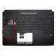 Asus FX504GD, FX504GM, FX504GE Klavye Işıklı Kasalı (Siyah TR)
