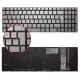Asus ROG G552V, G552VW, G552VX Notebook Klavye Işıklı (Gümüş TR)
