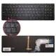 HP pavilion 15-p, 15-k, 17-F 15-p000, 15-p100, 15-p200 Serisi Notebook Klavye (Işıklı TR)