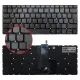 Lenovo ideaPad IP320s-14IKB, IP520S-14IKB Notebook Klavye Işıklı (Füme TR)