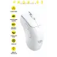 Gameagle Prox-63 Kablosuz + Bluetooth + 2.4G + Kablolu Ultra Hafif 63gr 12800DPI Oyuncu Mouse Beyaz