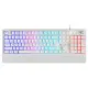 Gameagle Frost Blade RGB Membran Bilek Destekli Multimedya Tuşlu 26 Anti-Ghosting Oyuncu Klavyesi Beyaz