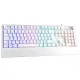 Gameagle Frost Blade RGB Membran Bilek Destekli Multimedya Tuşlu 26 Anti-Ghosting Oyuncu Klavyesi Beyaz