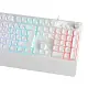 Gameagle Frost Blade RGB Membran Bilek Destekli Multimedya Tuşlu 26 Anti-Ghosting Oyuncu Klavyesi Beyaz