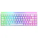 Hera RGB Kablolu 11 Mod RGB TR Layout Double Shot Full Anti-Ghosting Mekanik Oyuncu Klavyesi Beyaz