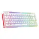 Nebula RGB Kablolu 11 Mod RGB TR Layout Double Shot Full Anti-Ghosting Mekanik Oyuncu Klavyesi Beyaz