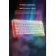 Gameagle Nebula RGB Kablolu 11 Mod RGB TR Layout Double Shot Full Anti-Ghosting Mekanik Oyuncu Klavyesi Beyaz