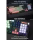 Gameagle Apex Elite Rainbow 11Mod Aydınlatma Kablolu TR DoubleShot Full Anti-Ghosting Mekanik Oyuncu Klavyesi
