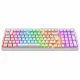 Gameagle Troya RGB Kablosuz 3 Mod TR Layout Mekanik Oyuncu Klavyesi Beyaz