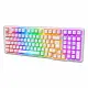 Gameagle Troya RGB Kablosuz 3 Mod TR Layout Mekanik Oyuncu Klavyesi Beyaz