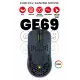 Gameagle GE69B RGB Makrolu 12800DPI Kablolu Oyuncu Mouse Siyah
