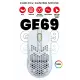 Gameagle GE69W RGB Makrolu 12800DPI Kablolu Oyuncu Mouse Beyaz