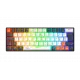 Gameagle Neopulse Rainbow Kablolu TR Layout Mekanik Oyuncu Klavyesi Blue Switch Beyaz