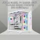 Gameagle Storm 7 Argb Fanlı Gamer Bilgisayar Kasası 850W 80+ Plus Bronz Powerlı Sıvı Soğutmalı (Beyaz)