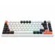 Gameagle Strike Compact V2 Rainbow Kablolu TR Layout Mekanik Oyuncu Klavyesi Beyaz Red Switch