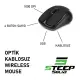 Steep Solid ST-WM01 Optik Kablosuz Wireless Mouse (Siyah)