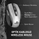 Steep Solid ST-WM02G Optik Kablosuz Wireless Mouse (Gümüş)