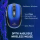 Steep Solid ST-WM02M Optik Kablosuz Wireless Mouse (Mavi)