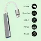 Steep Solid Ultra Slim 4 Port Type-C 3.1 to USB 3.0 Hub Çoklayıcı - Çoğaltıcı (Metal)