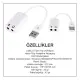 USB 2.0 Kablolu 7.1 Kanal 3.5mm Jack Dönüştürücü Harici Usb Ses Kartı SESUSBW