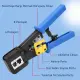 Yeni Nesil RJ45 - RJ11 İkili Connector  - Cat5 Cat6 Ağ Network Telefon Kablosu Pensesi