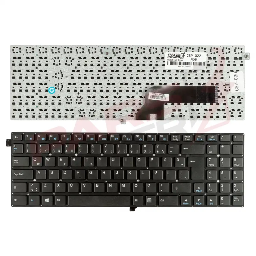 Exper 6-80-W5500-151-1 Notebook Klavye (Siyah TR)