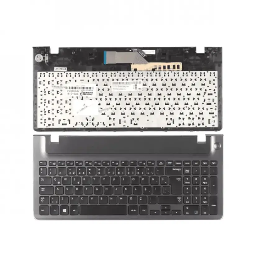 Samsung NP350E5C-S03TR Notebook Klavye Yarım Kasalı (Siyah TR)