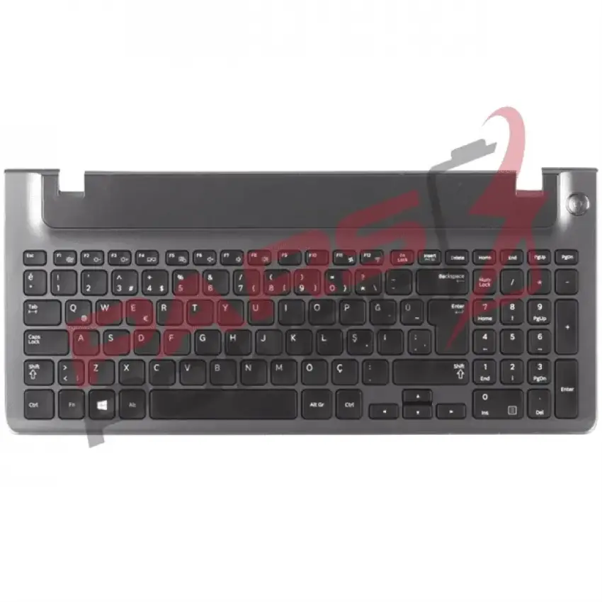 Samsung NP350E5C-S03TR Notebook Klavye Yarım Kasalı (Siyah TR)