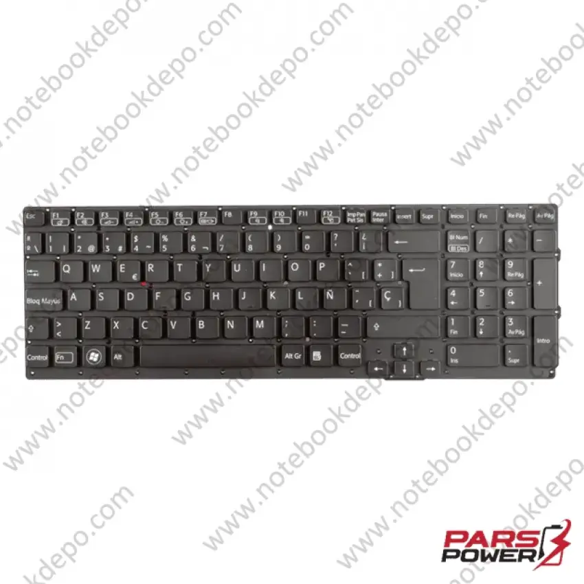 Sony Vaio VPCSE1V9R Notebook Klavye (Siyah ENG)