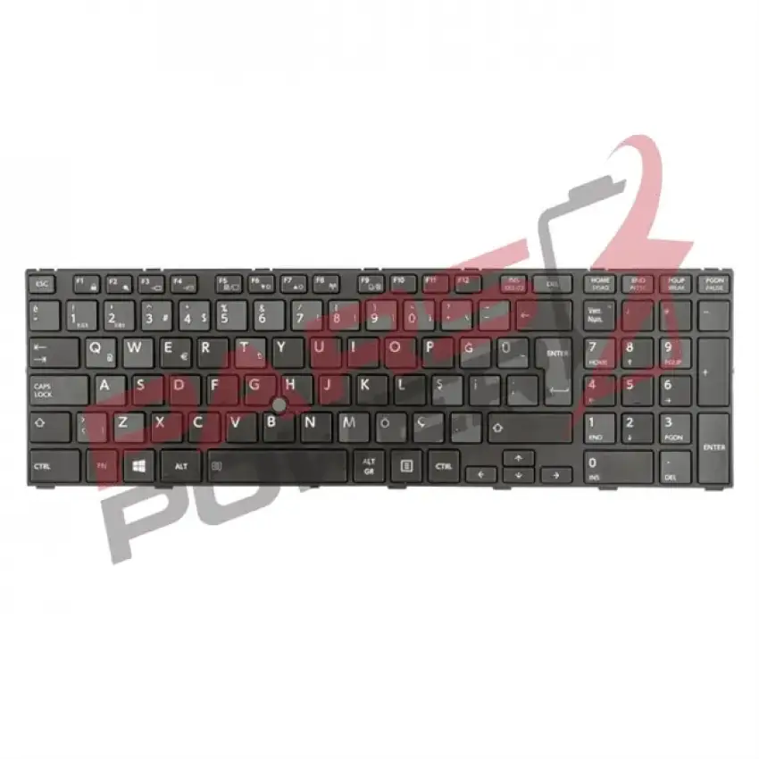 Toshiba Tecra A50-A Serisi Uyumlu Notebook Klavye (Siyah TR)