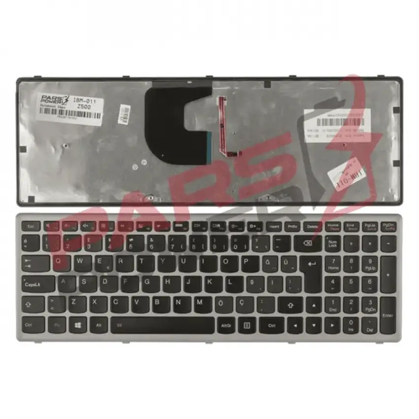Lenovo P500, Z500, Z500A, Z500G, Z500T Notebook Klavye Işıklı (Siyah TR)