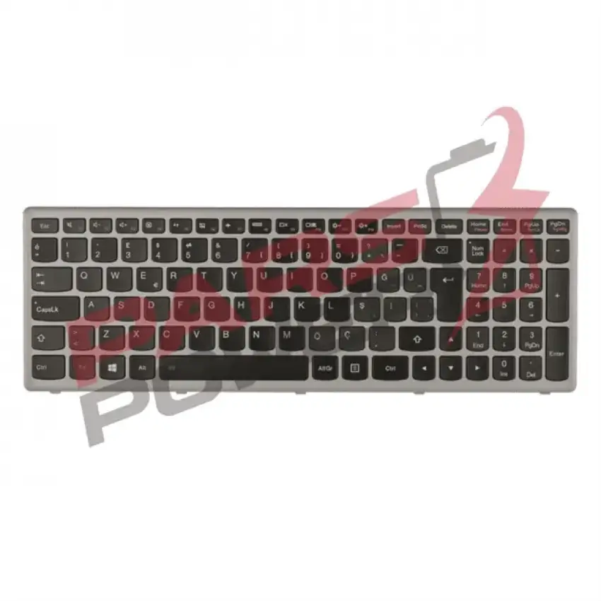 Lenovo P500, Z500, Z500A, Z500G, Z500T Notebook Klavye Işıklı (Siyah TR)