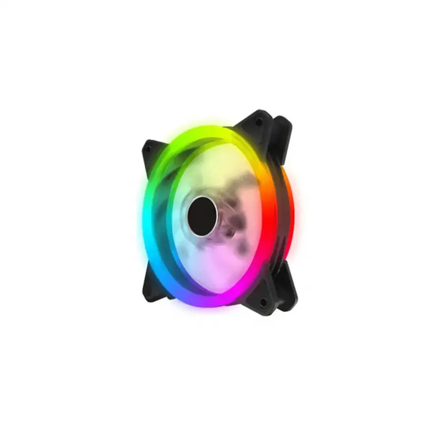 12cm Gökkuşağı RBW Led Fan - Performans Seri Sessiz Kasa Egzoz Fanı