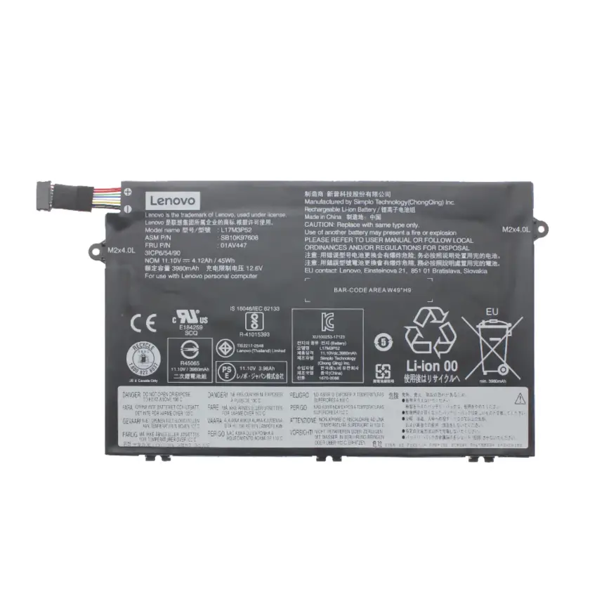 Lenovo ThinkPad E490 20N80075TX Batarya - Pil
