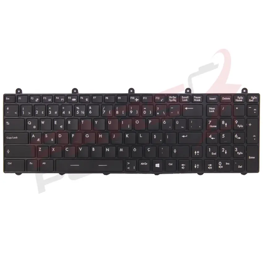 Msi GE70 2QD-820XTR, GE60 2QD-1018XTR Notebook Klavye Işıklı (Siyah TR)