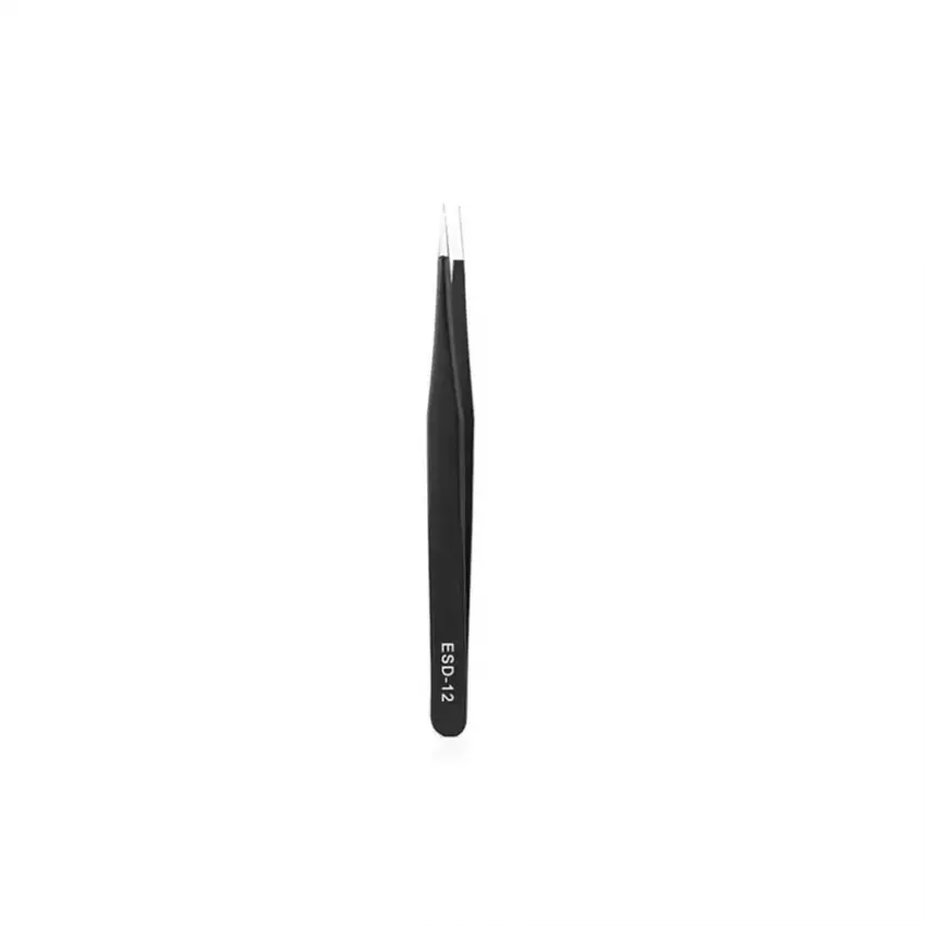 ESD-012 Antistatik Elektronikçi Cımbızı - Çelik Tweezer