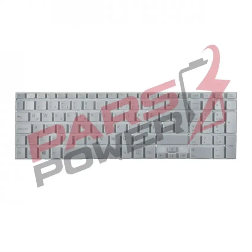 Sony Vaio Fit SVF1532U4E, SVF1532UST Notebook Klavye Işıklı (Gümüş TR)