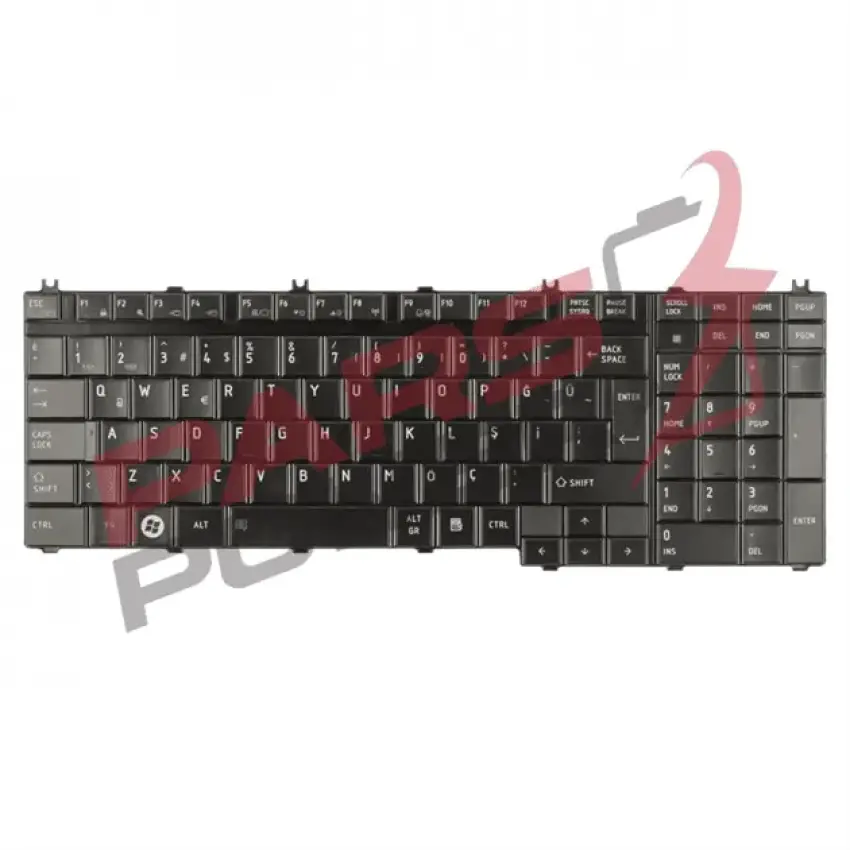 Toshiba Satellite L500D-10R, L500D-13U Notebook Klavye (Siyah TR)
