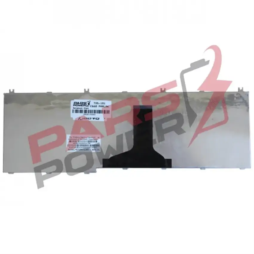 Toshiba Satellite C660-1X6, C660-1X7 Notebook Klavye Parlak (Siyah TR)