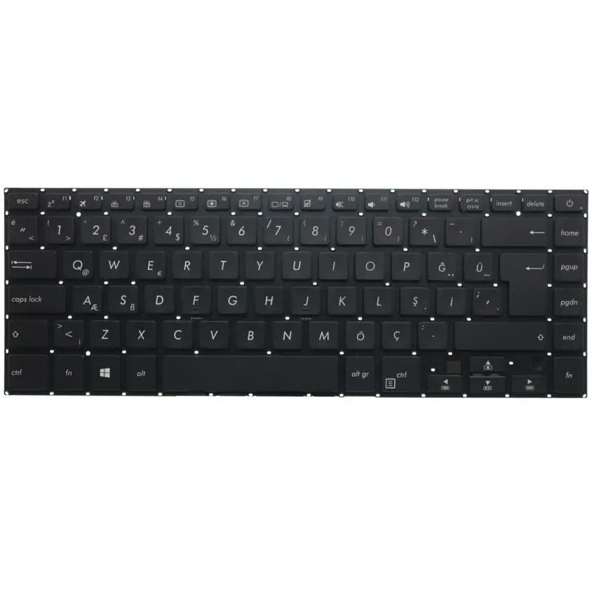 Asus 9Z.NDXBQ.40T, NSK-WK4BQ 0T Notebook Klavye Işıklı (Siyah TR)