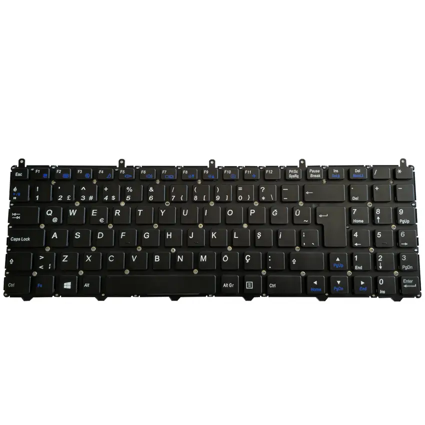 Vestel W655, W650SJ Notebook Klavye (Siyah TR)
