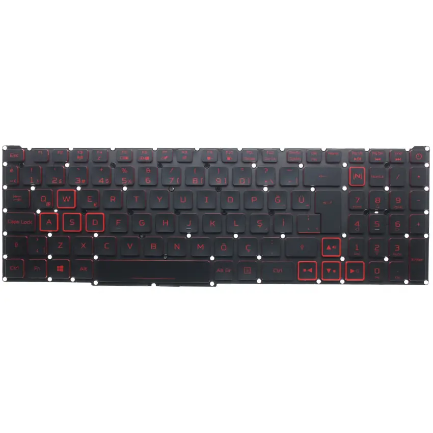 Acer Nitro 5 AN517-52 NH.QDVEY.001 Klavye Işıklı (Siyah TR)