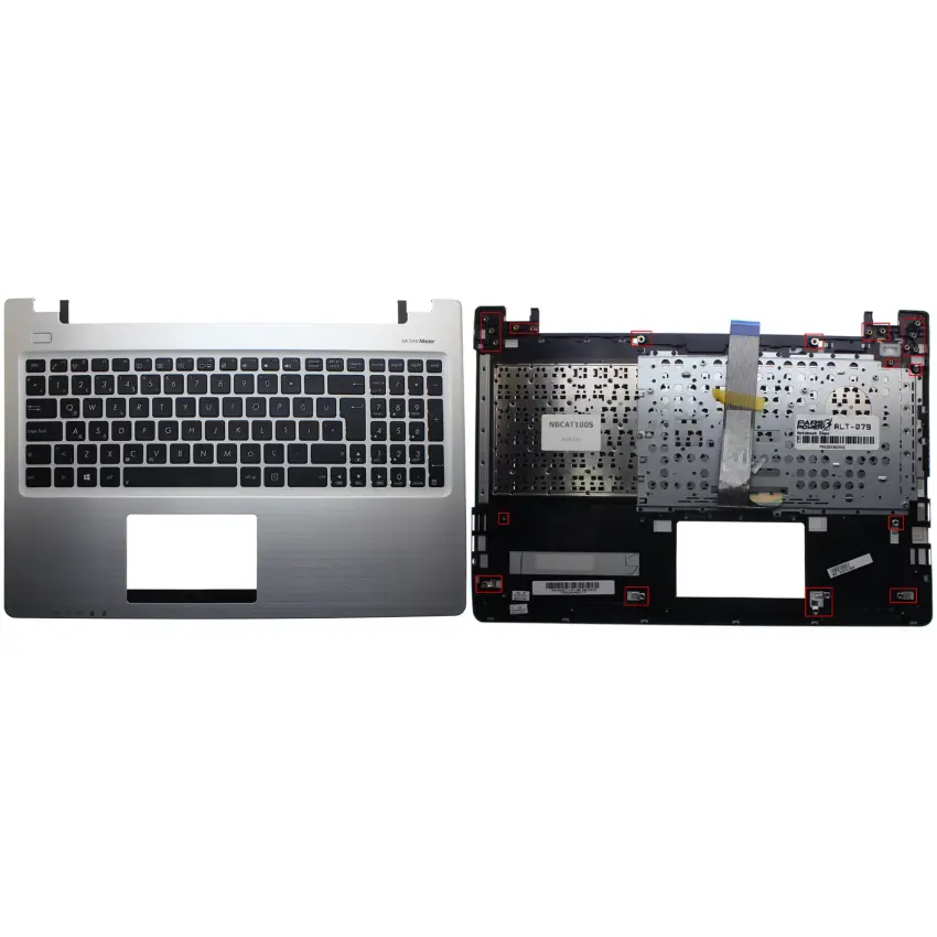 Asus R550, V550, S550 Üst Kasalı Klavye (Siyah TR)