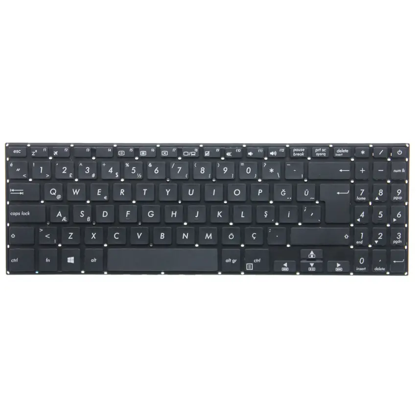 Asus VivoBook X507 Serisi Klavye (Siyah TR)