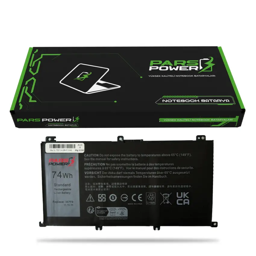 Dell Inspiron 15 Gaming 7567 4B30F81C Batarya - Pil (Pars Power)