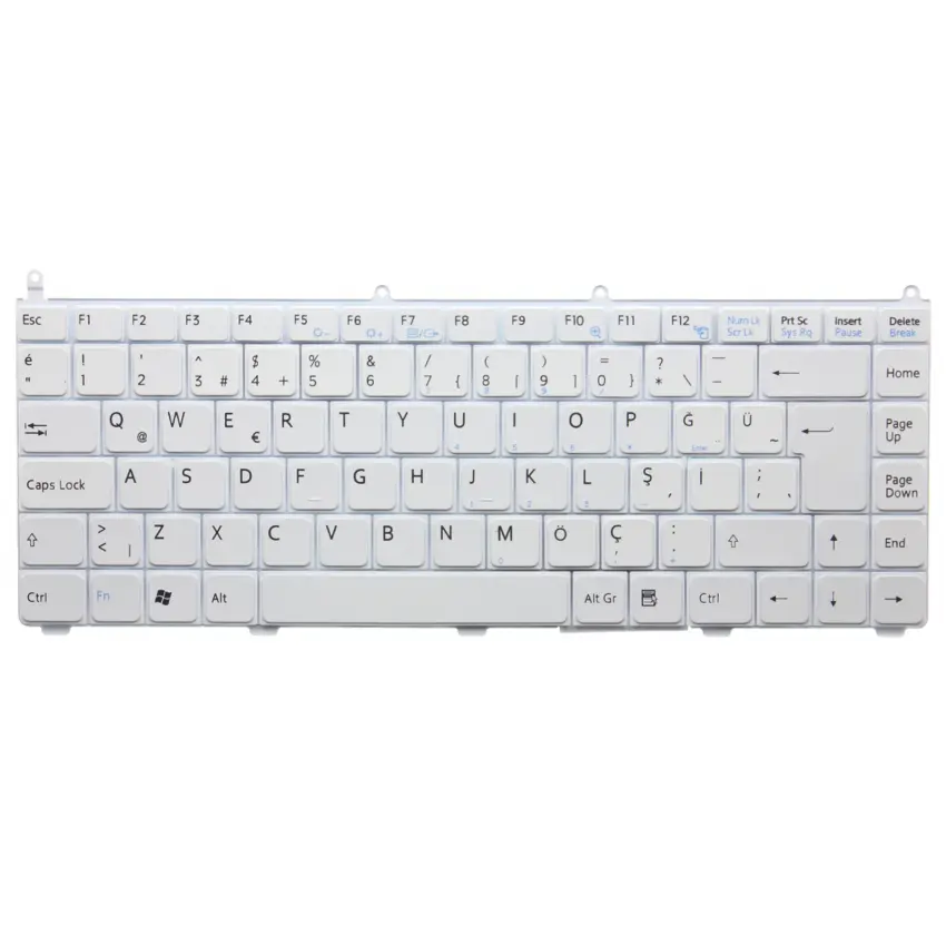 Sony Vaio VGN-FE41M, VGN-FE41S, VGN-FE41Z Notebook Klavye (Beyaz TR)