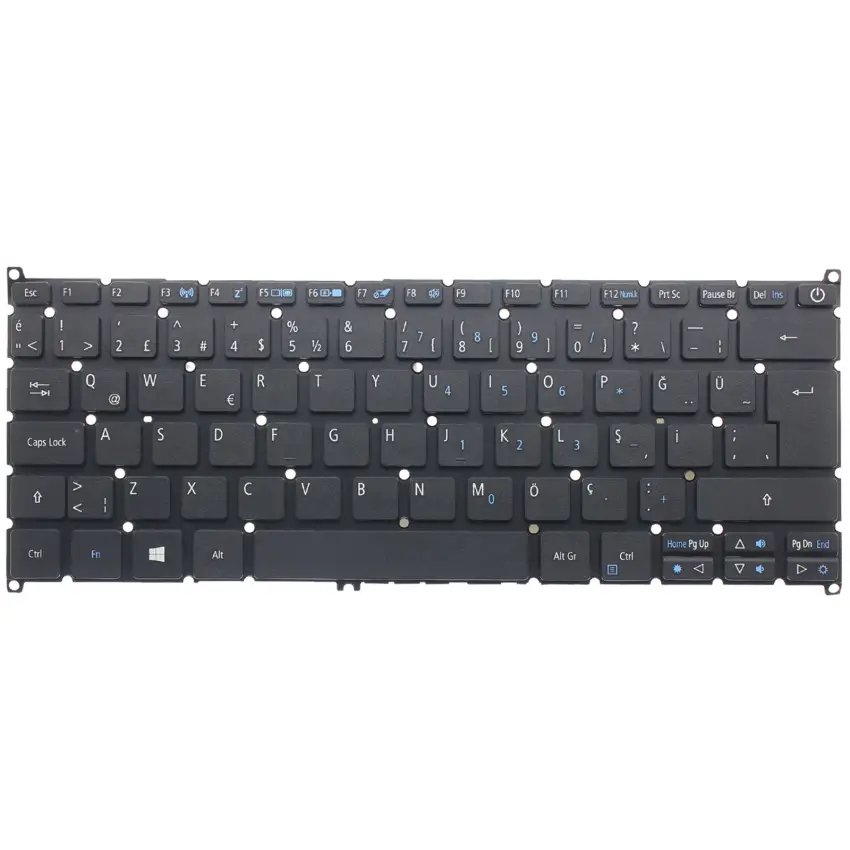 Acer Aspire S13 S5-371 Klavye (Siyah TR)