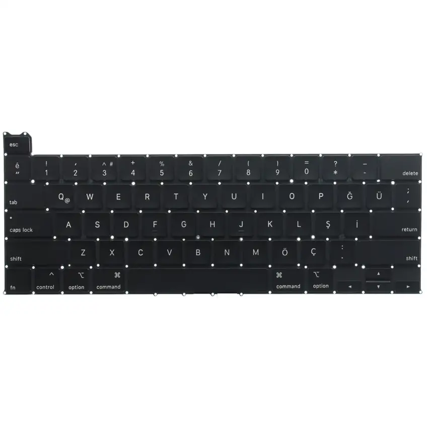 Apple MacBook Pro 13 A2251 EMC 3348 Klavye (Siyah TR)